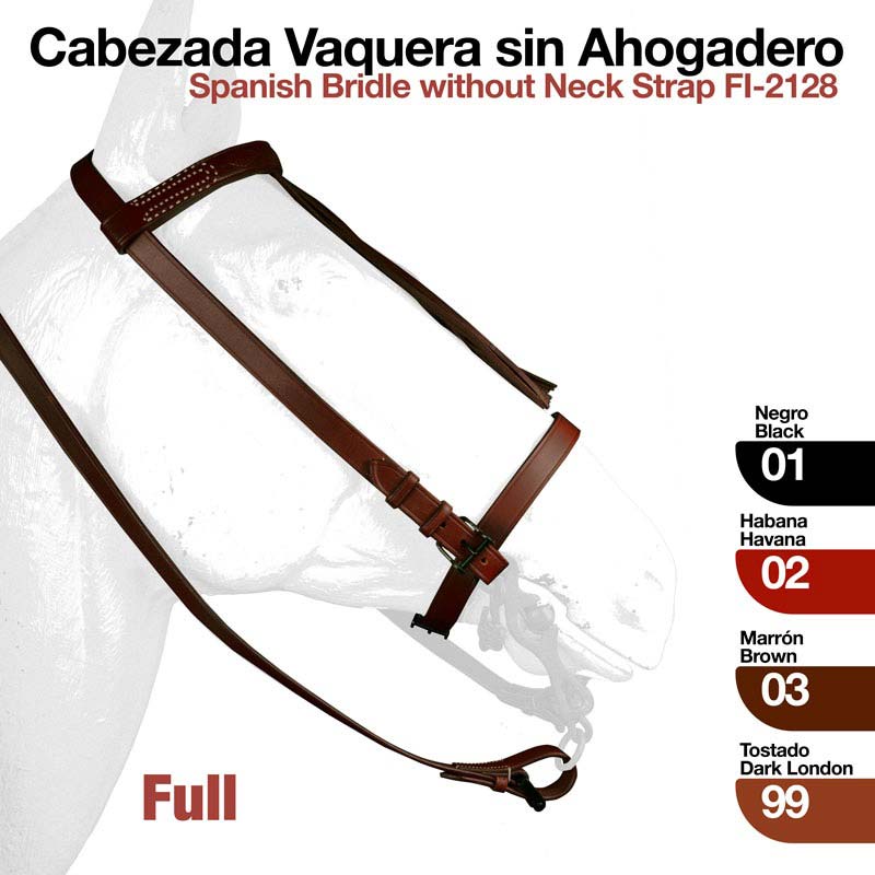 CABEZADA VAQUERA SIN AHOGADERO 2128 con riendas