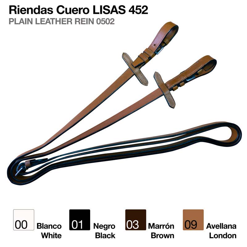RIENDAS CUERO LISAS