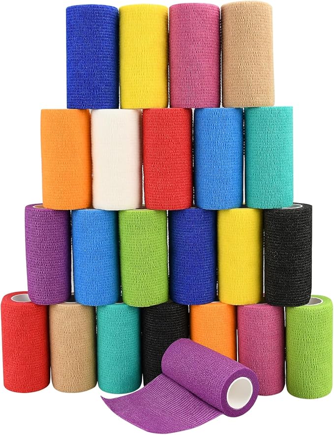 vendajes autoadhesivos, 4 pulgadas, 5 yardas , juego de 4 vendas