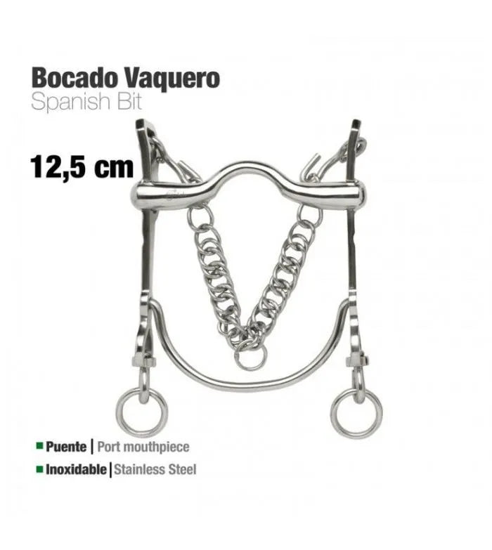 BOCADO VAQUERO INOX 217971 12.5CM