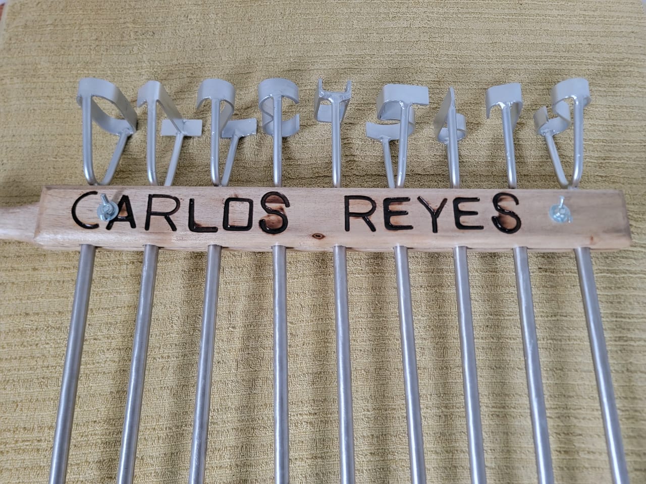 Numeros de acero inoxidable