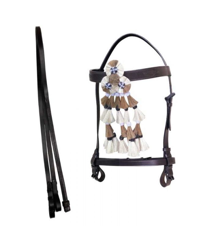  CABEZADA VAQUERA ECONÓMICA CON MOSQUERO CON RIENDAS