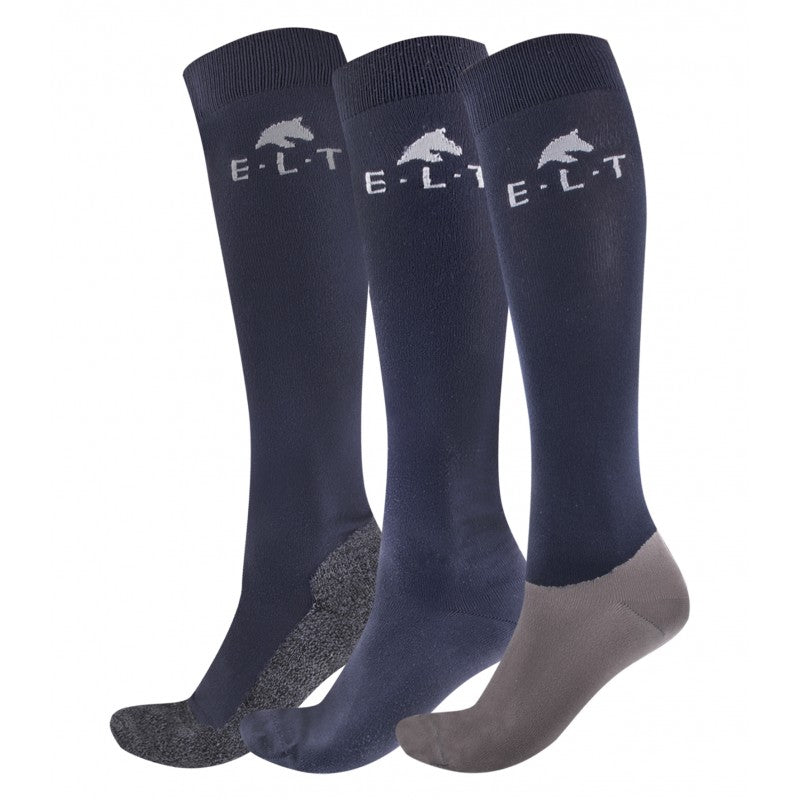 Calcetines de Equitación "ATHLETIC" de ELT (Pack de 3)