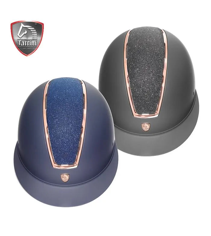 CASCO CON VISERA ANCHA CON PERFILES DE COLOR ORO ROSA