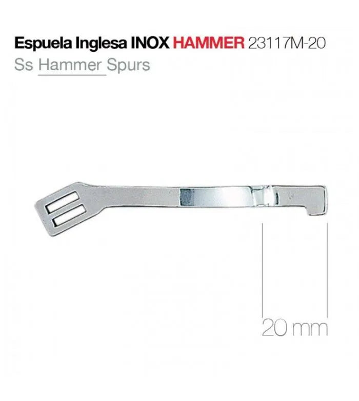 ESPUELA INGLESA INOXIDABLE HAMMER GALLO 20 MM