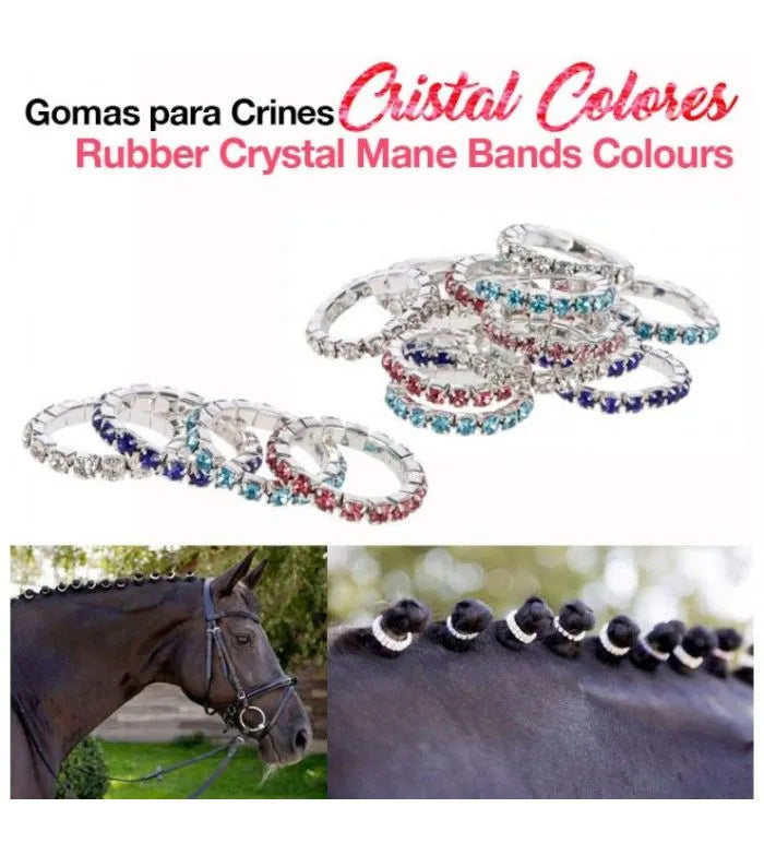 GOMAS PARA CRINES DE COLORES CRISTAL