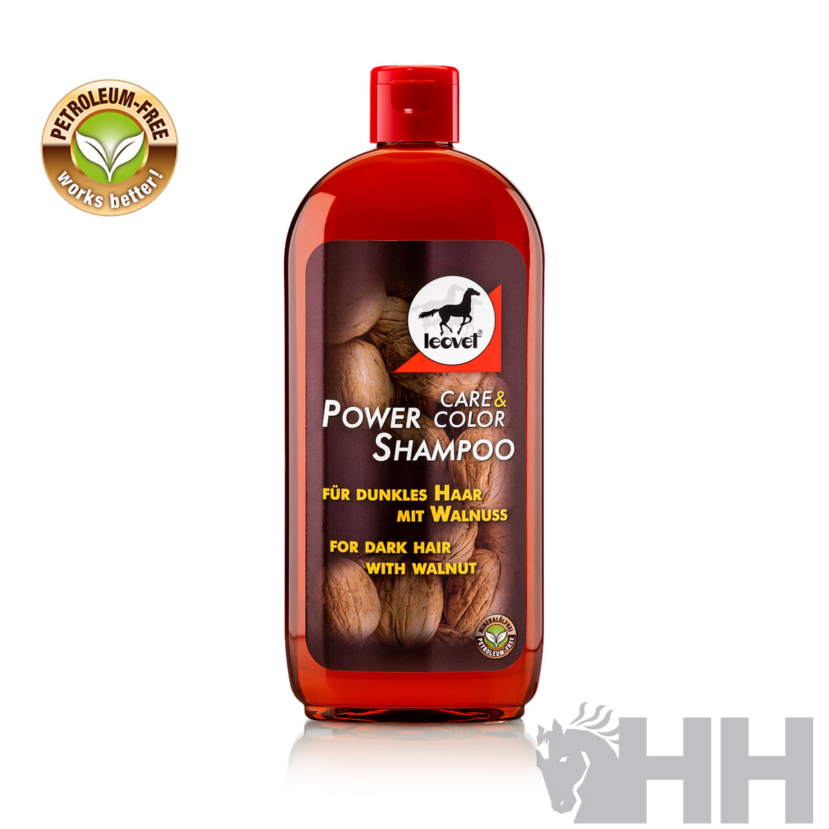 CHAMPU LEOVET POWER PARA CABALLOS DE CAPA OSCURA 500 ML