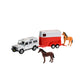 JUGUETE: COCHE LAND ROVER CON VAN & CABALLOS