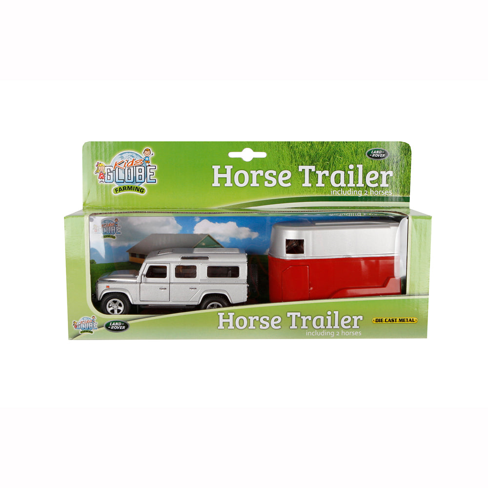 JUGUETE: COCHE LAND ROVER CON VAN & CABALLOS