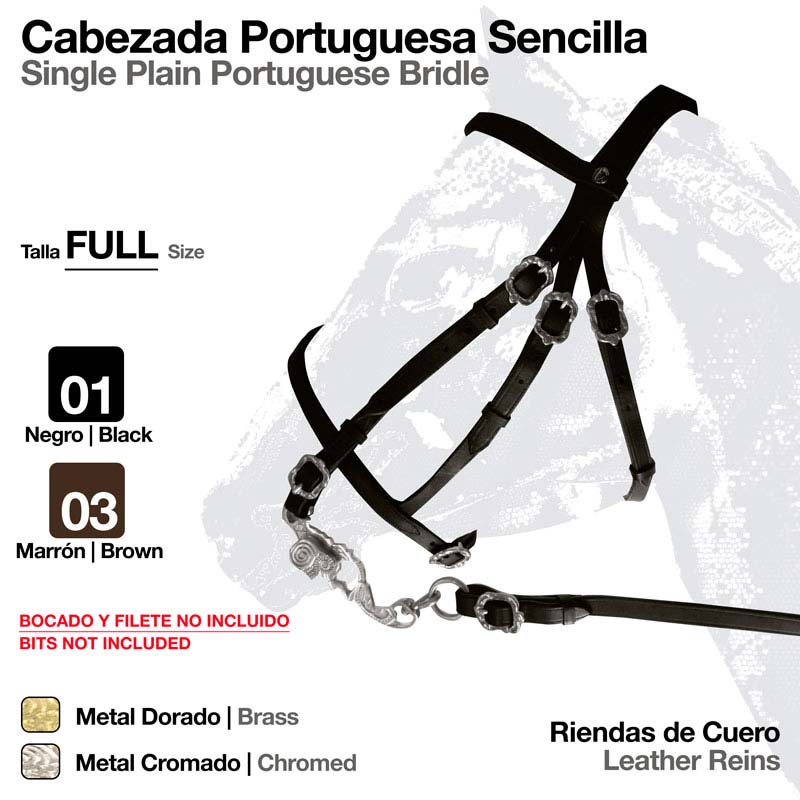 CABEZADA PORTUGUESA SENCILLA 327P3