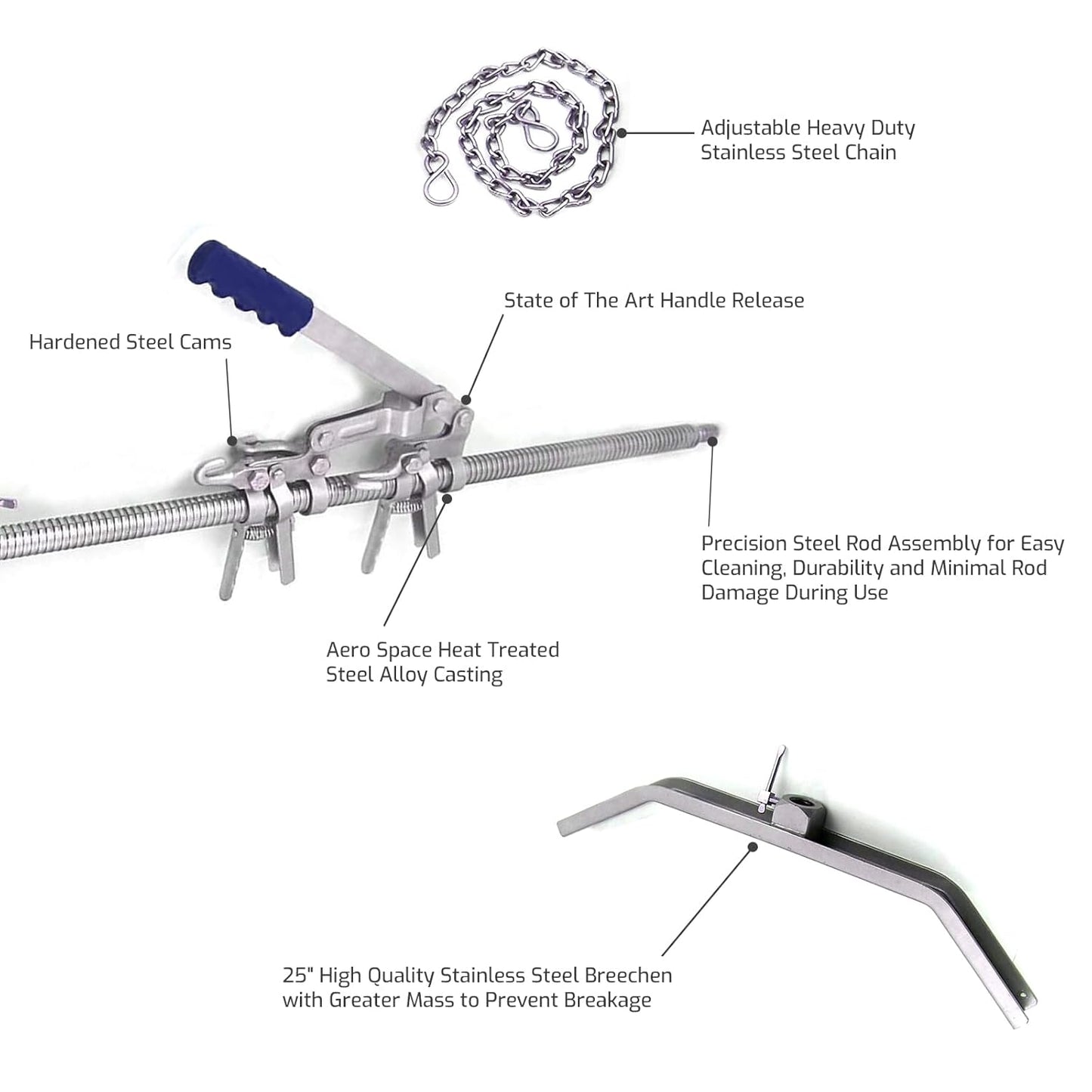 Extractor de becerro de 65 pulgadas