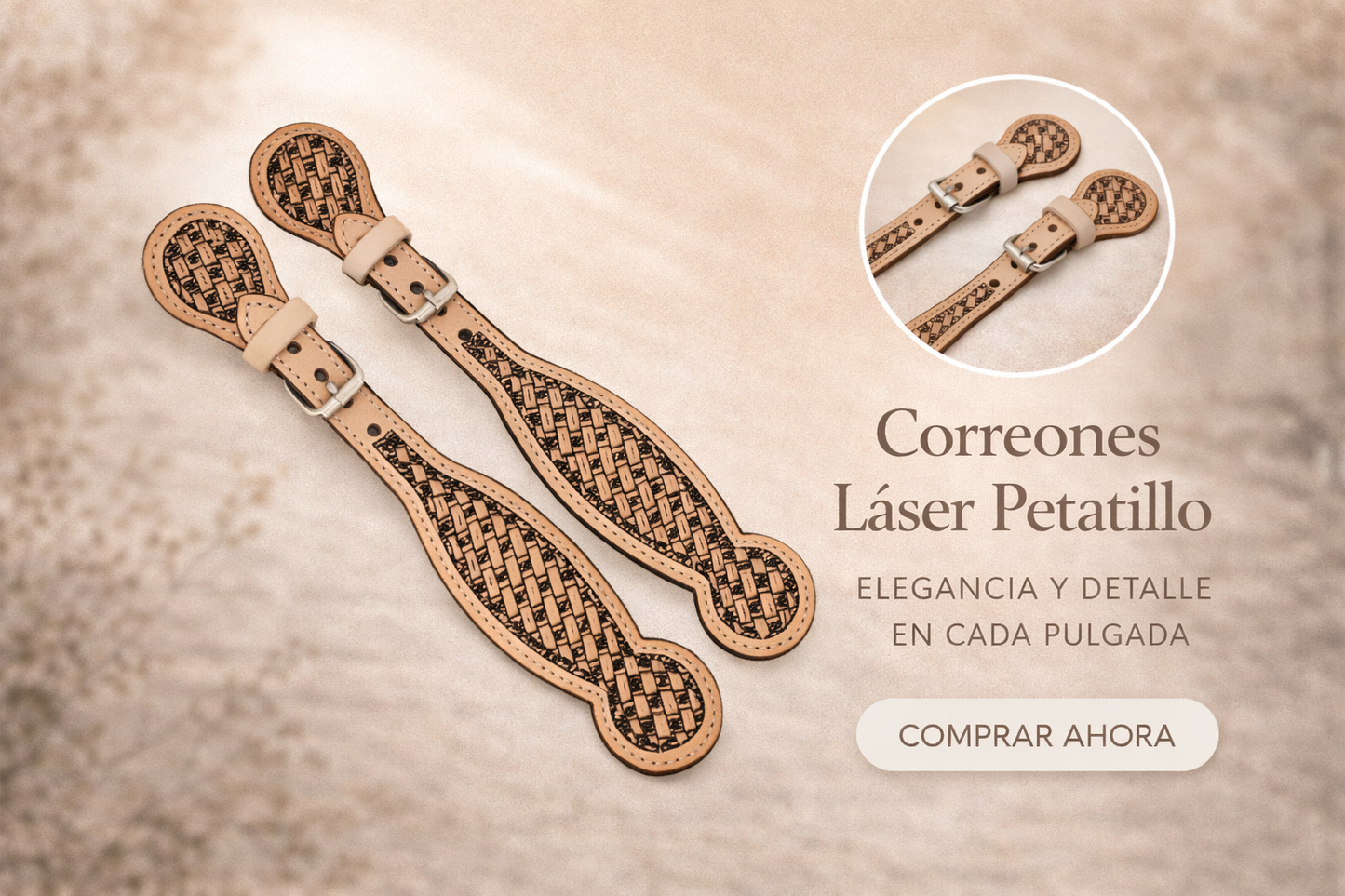 Correones Petatillo de Cuero – Diseño Artesanal y Alta Resistencia