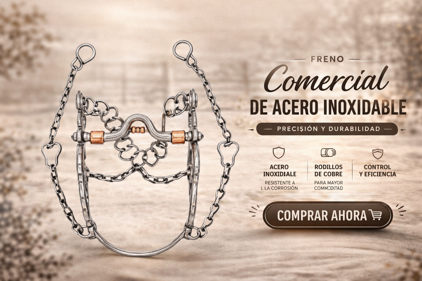 Freno Comercial de Acero Inoxidable