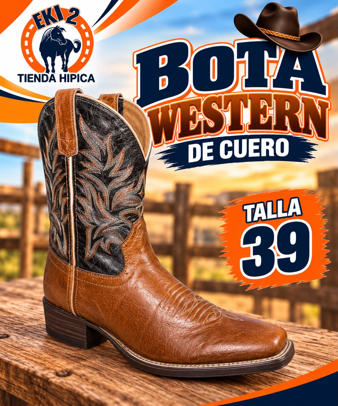 BOTAS WESTERN DE CUERO