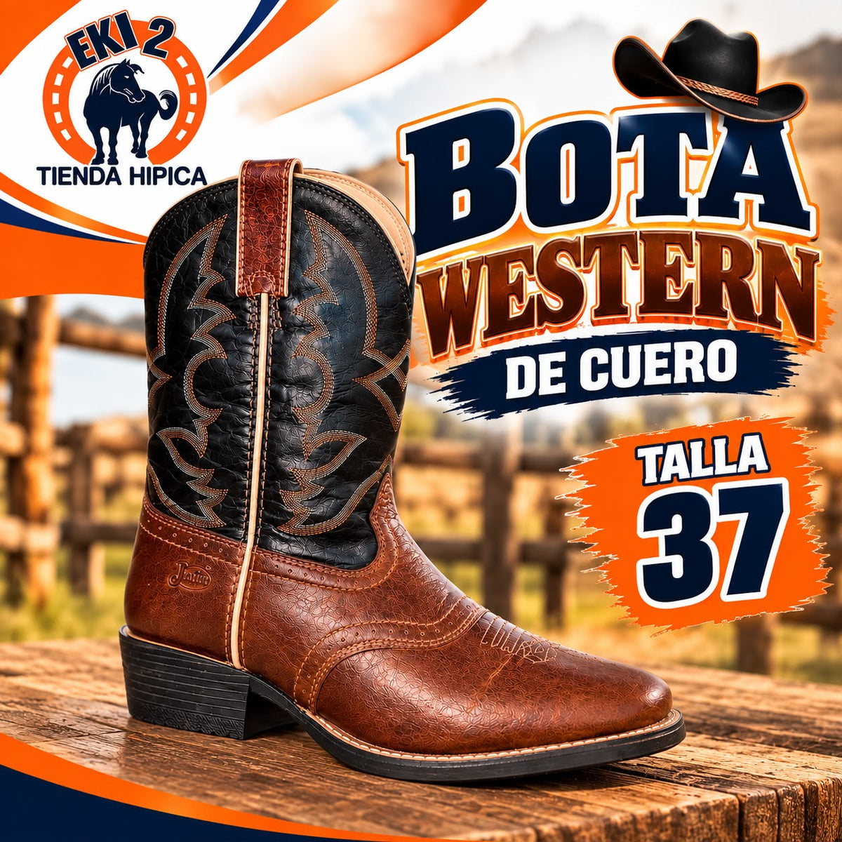 BOTAS WESTERN DE CUERO