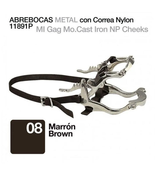 ABRE-BOCAS DE METAL CON CORREA DE NYLON