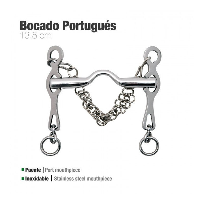 Bocado portugués Zaldi inox