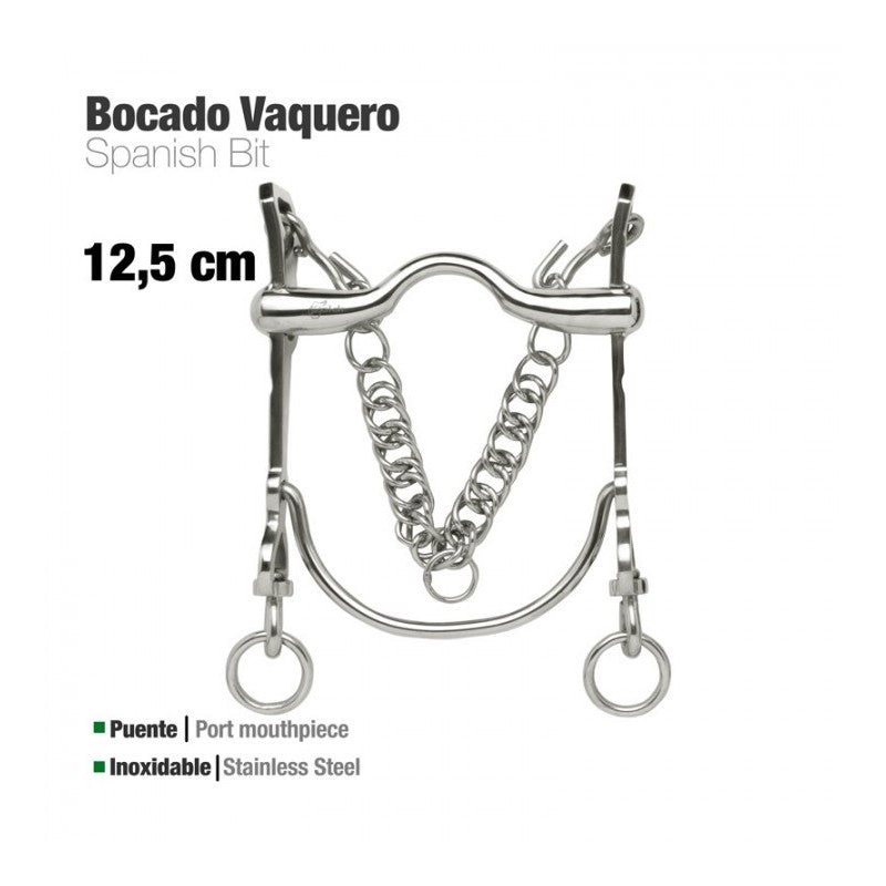 Bocado vaquero Inox 217971 12.5 cm