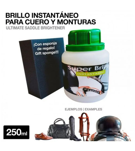 BRILLO PARA CUERO Y MONTURAS 250ML