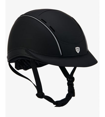 CASCO LOGO FRONTAL E INSERCIONES DE CUERO EQUESTRO