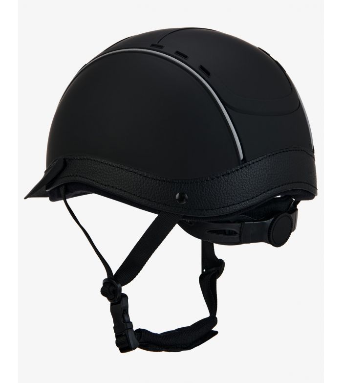 CASCO LOGO FRONTAL E INSERCIONES DE CUERO EQUESTRO