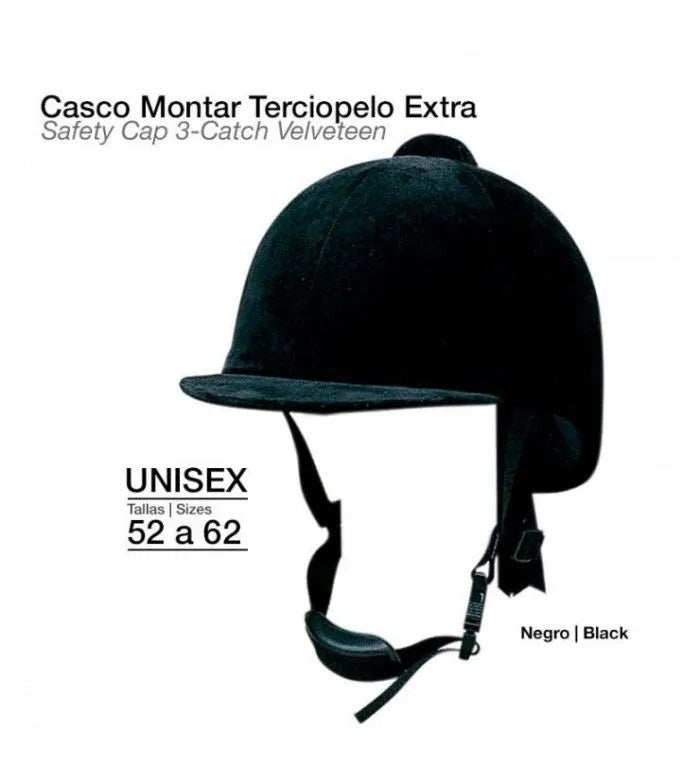 CASCO DE MONTAR TERCIOPELO EXTRA HOMOLOGADO