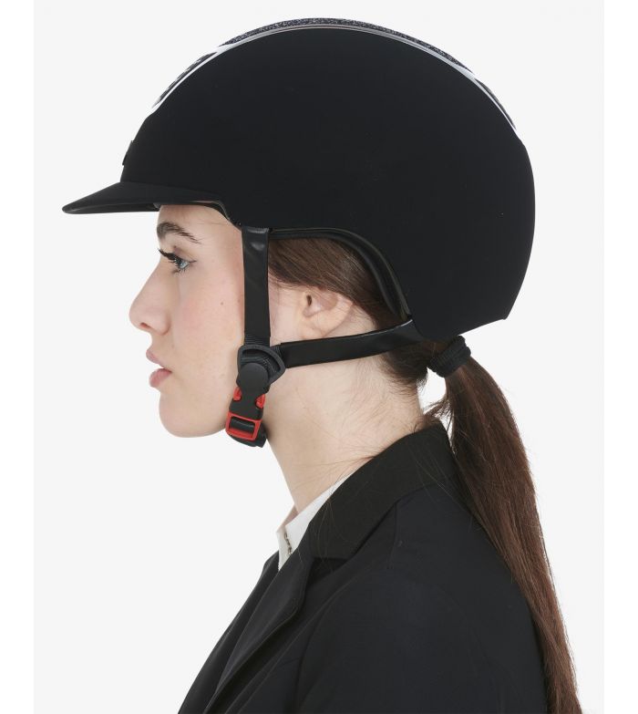 CASCO TERCIOPELO ULTRALIGERO CON PEDRERÍA EQUESTRO