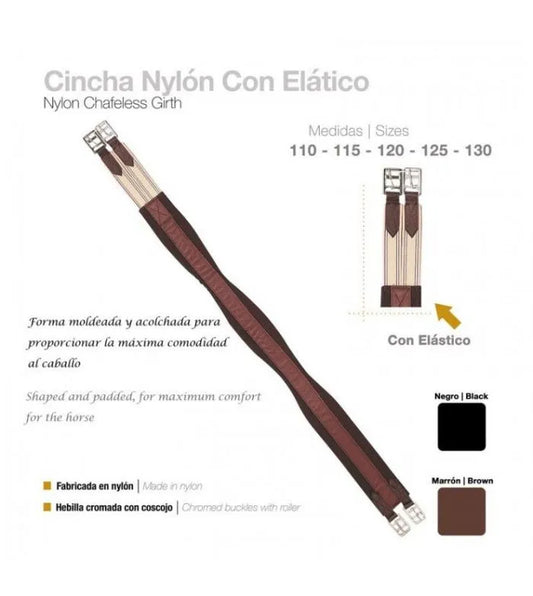 CINCHA NYLON CON ELÁSTICO