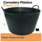 COMEDERO PLÁSTICO CAPAZO Nº4 55 LITROS NEGRO