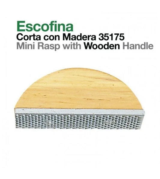 ESCOFINA CORTA MANGO DE MADERA 35175