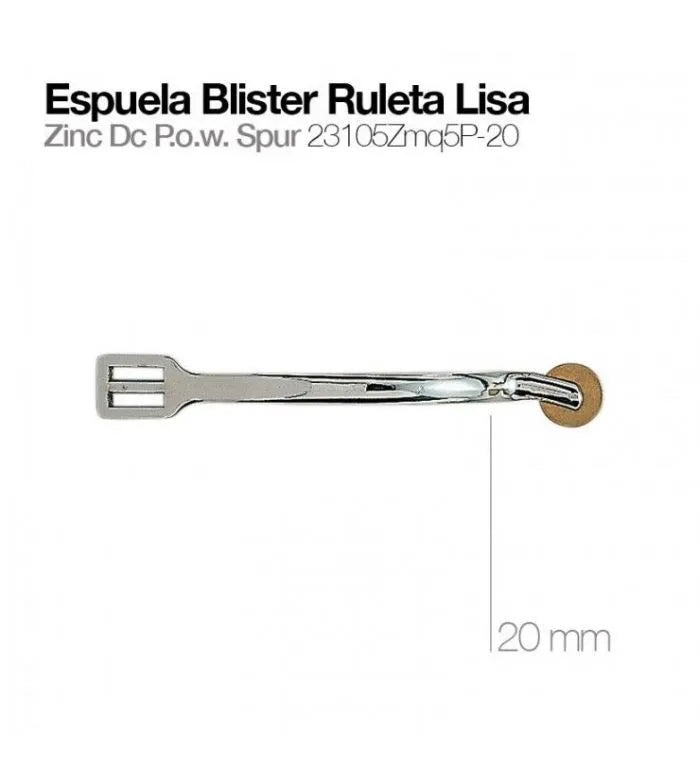 ESPUELA BLISTER CON RULETA LISA