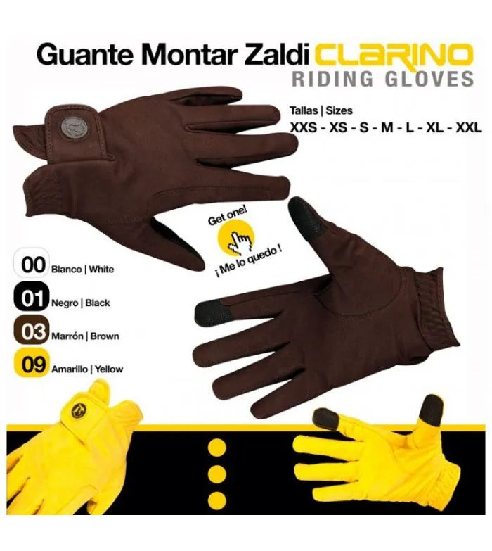 GUANTE DE MONTAR CLARINO UNISEX