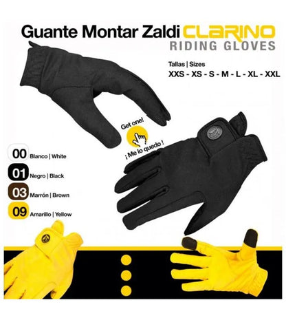 GUANTE DE MONTAR CLARINO UNISEX