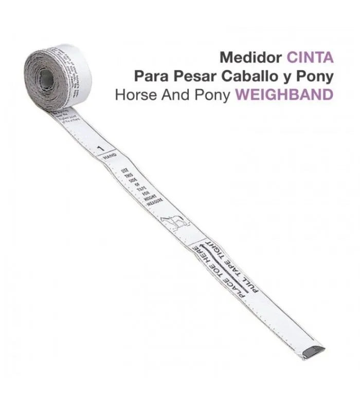 MEDIDOR CINTA PARA PESAR CABALLO Y PONY