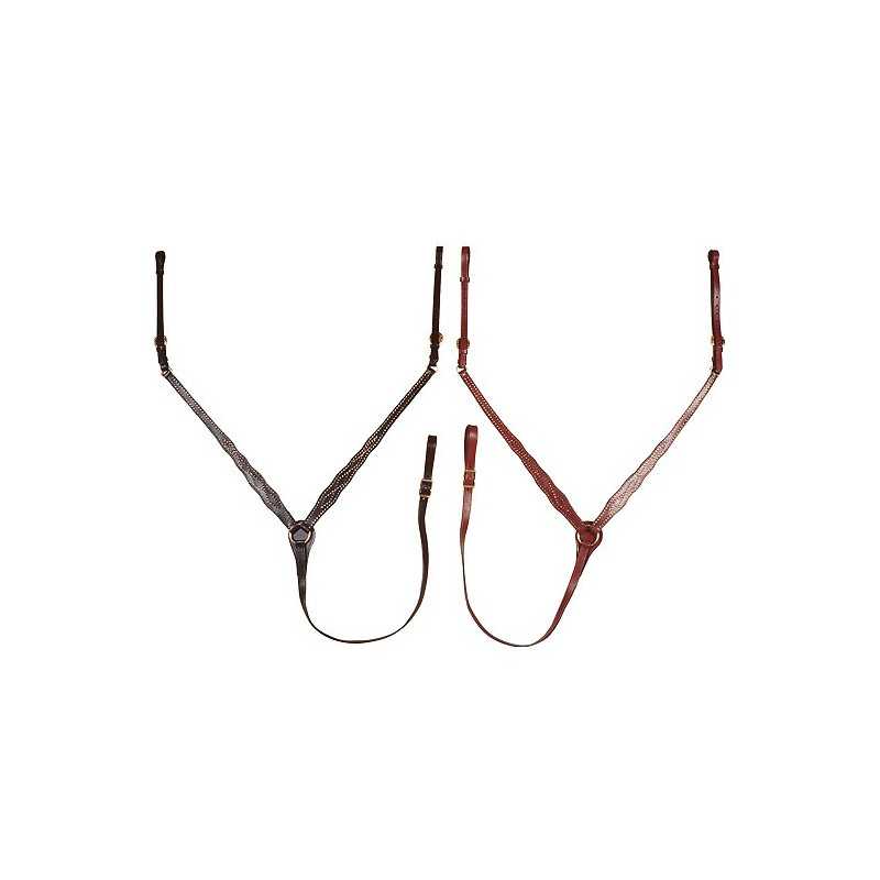 PECHOPETRAL WESTERN CON ADORNOS DE CUERO FANTASÍA