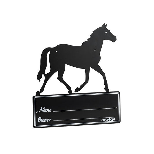 Placa de box "Silueta de Caballo"