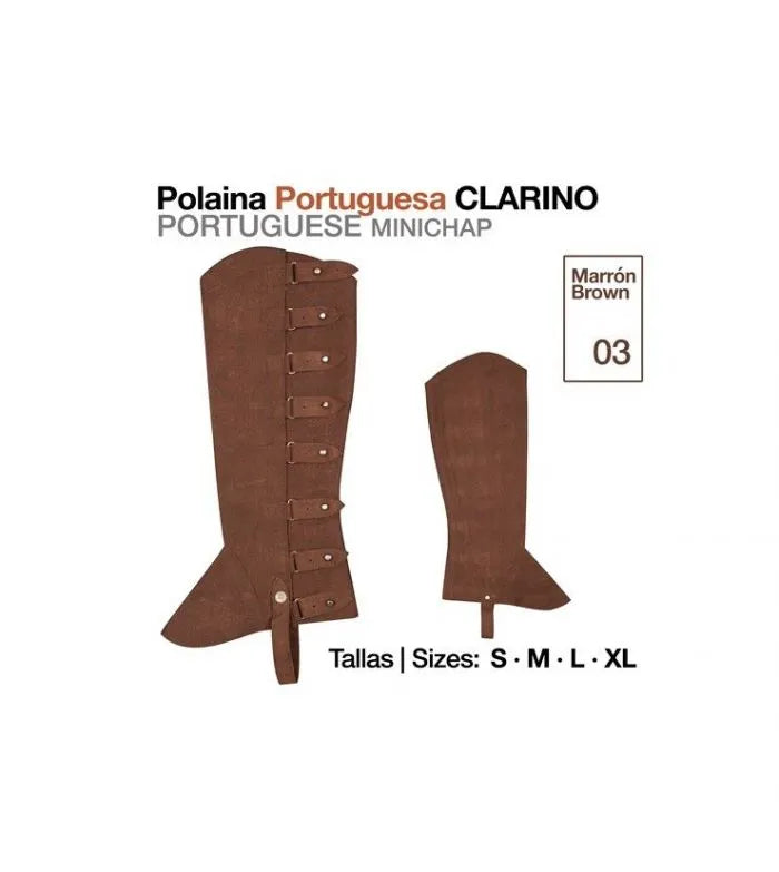 POLAINA PORTUGUESA CLARINO MARRÓN