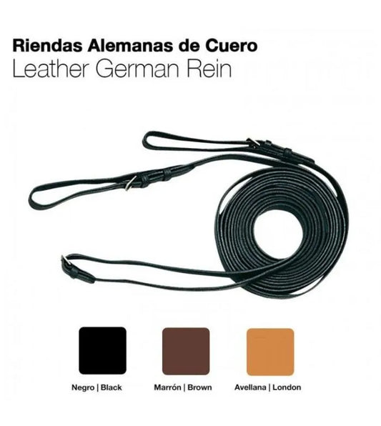  RIENDAS ALEMANAS CUERO 456