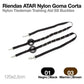 RIENDAS ATAR NYLON GOMA CORTA