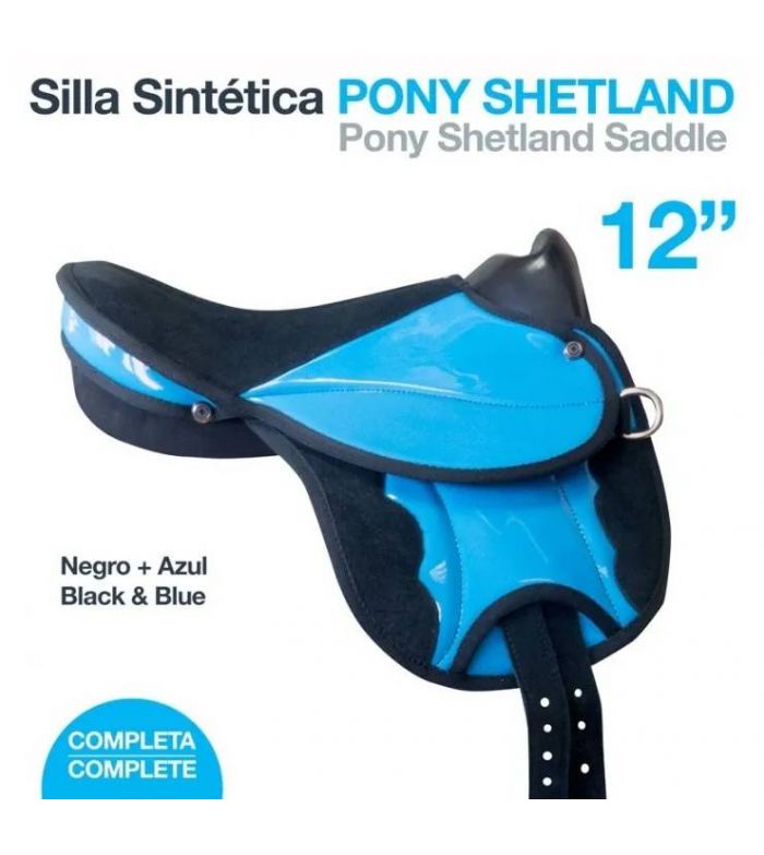 SILLA SINTÉTICA PONY SHETLAND COMPLETA 12"