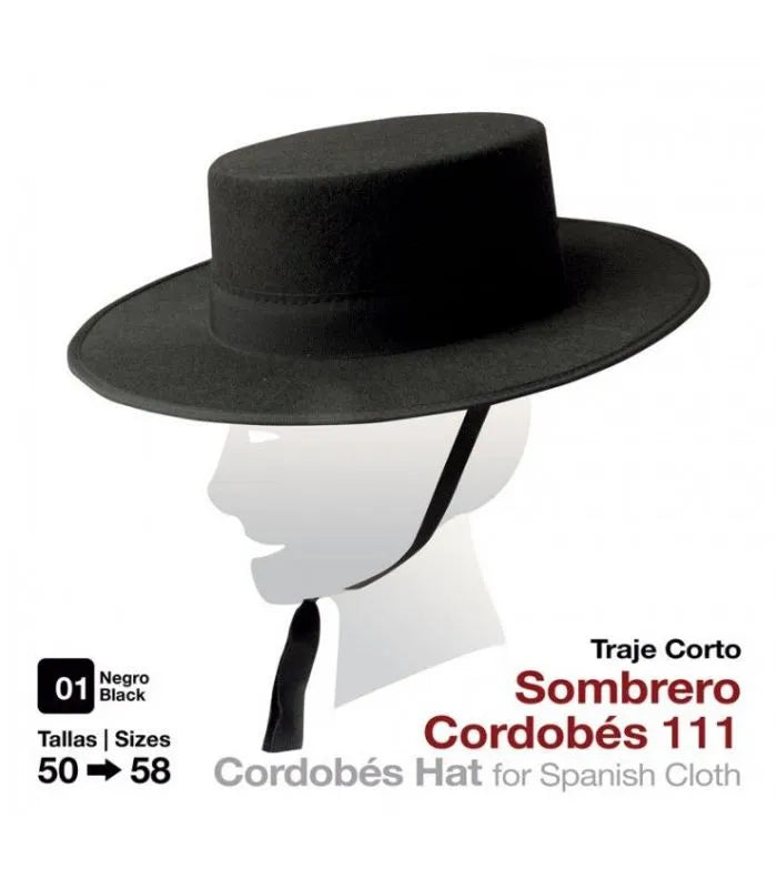 SOMBRERO CORDOBÉS NEGRO